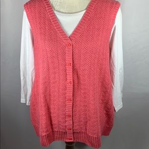 CJ Banks Sweater & Tee Top